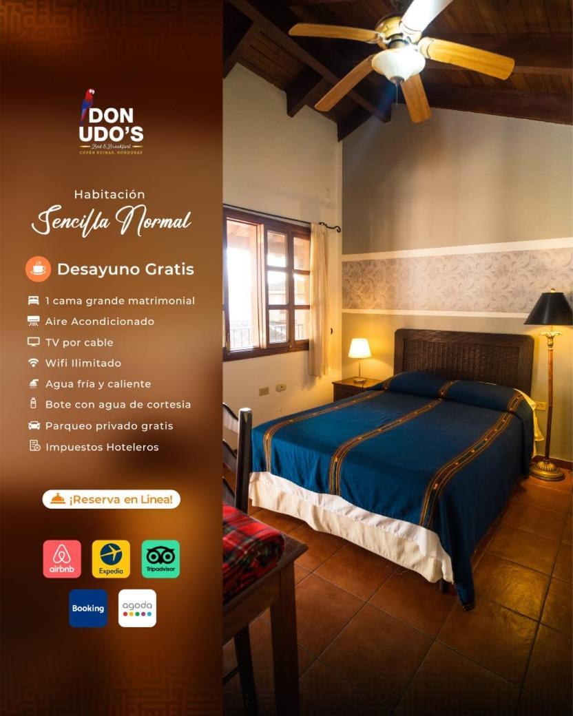 Hotel Don Udos Bed & Breakfast Copán Exterior foto